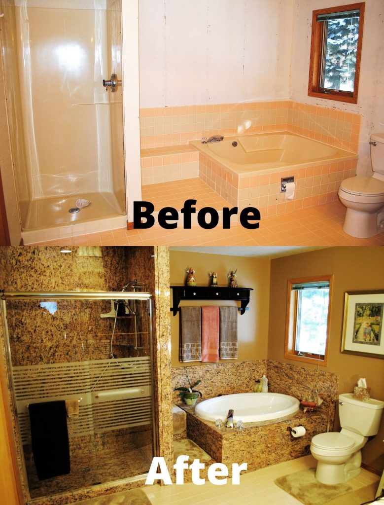 Before and After Bathroom